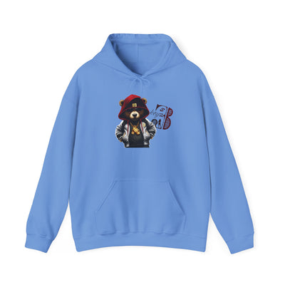 Unisex Hooded Sweatshirt 3keyz OG Teddy Drip Design Red/White