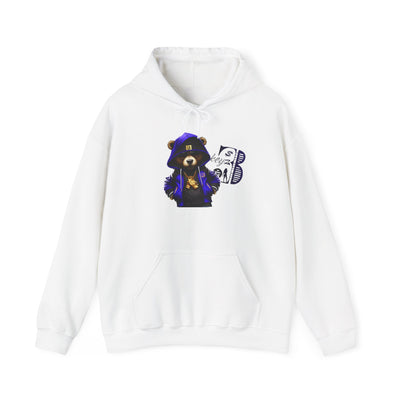 Unisex Hooded Sweatshirt 3keyz OG Teddy Drip Design Blue