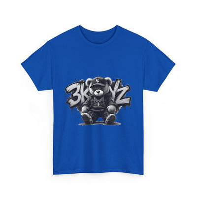 T-Shirt - 3keyz Teddy Drip B/W Unisex Heavy Cotton Tee
