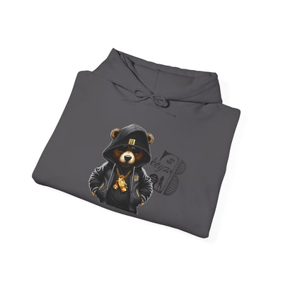 Unisex Hooded Sweatshirt 3keyz OG Teddy Drip Design Grey
