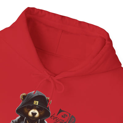 Unisex Hooded Sweatshirt 3keyz OG Teddy Drip Design Grey