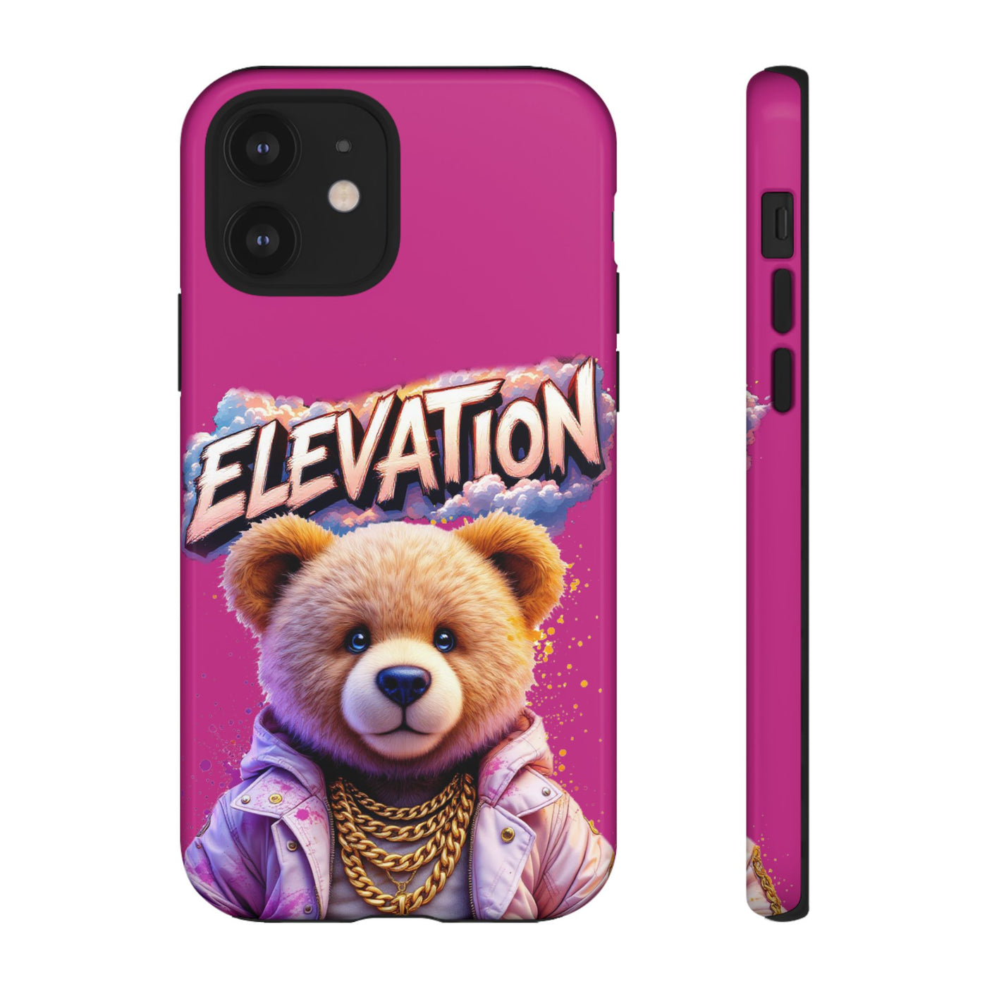 Elevated street drip Bear Pink Phone Case - Tough and Trendy Design