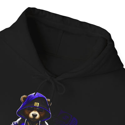 Unisex Hooded Sweatshirt 3keyz OG Teddy Drip Design Blue