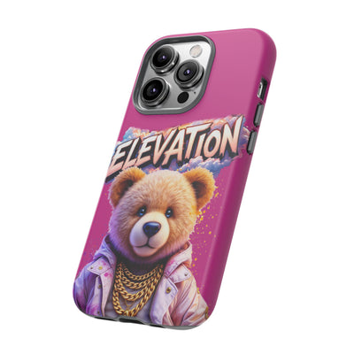 Elevated street drip Bear Pink Phone Case - Tough and Trendy Design