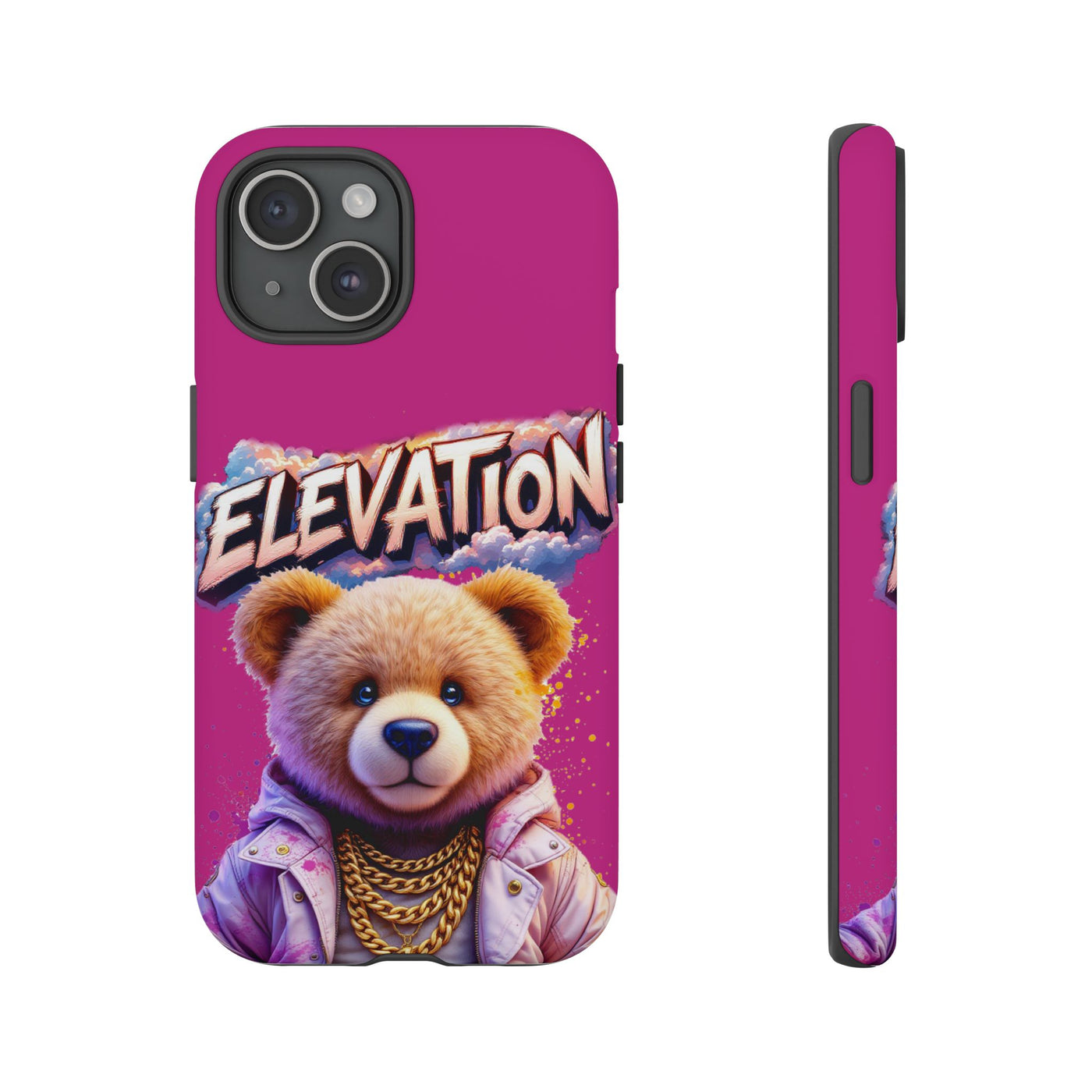 Elevated street drip Bear Pink Phone Case - Tough and Trendy Design