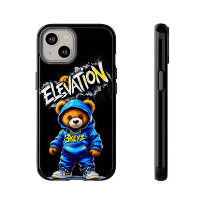 Elevated street drip Bear Black Phone Case - Tough and Trendy Design