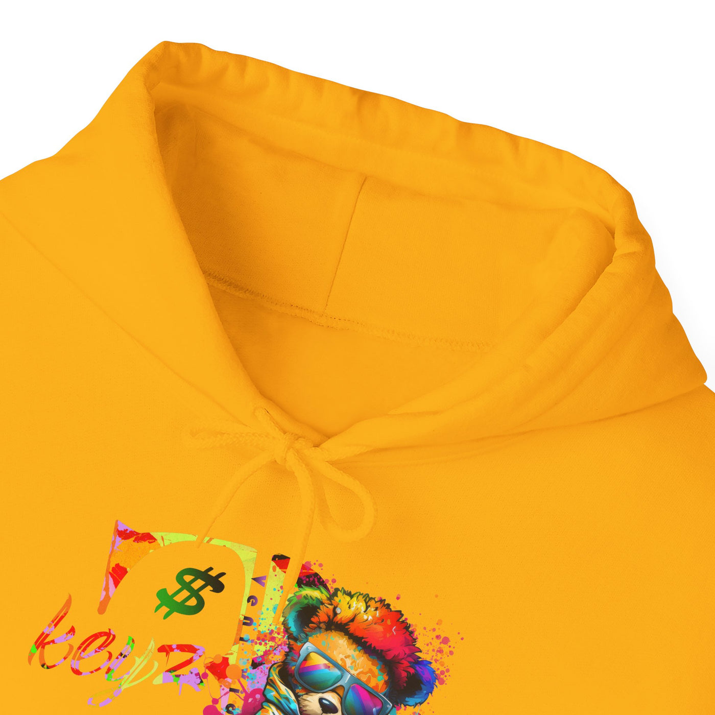 Unisex Hooded Sweatshirt 3keyz OG Teddy Drip Design Paint Splatter