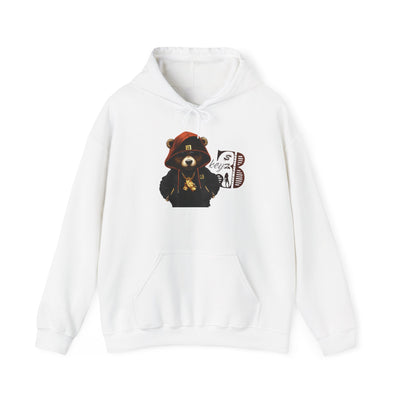 Unisex Hooded Sweatshirt 3keyz OG Teddy Drip Design Orange/Black