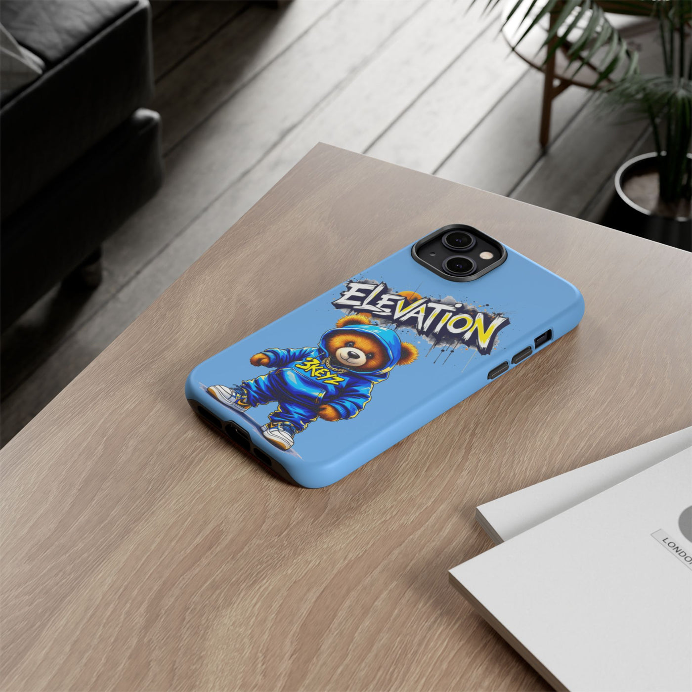 Elevated street drip Bear Phone Case - Tough and Trendy Design