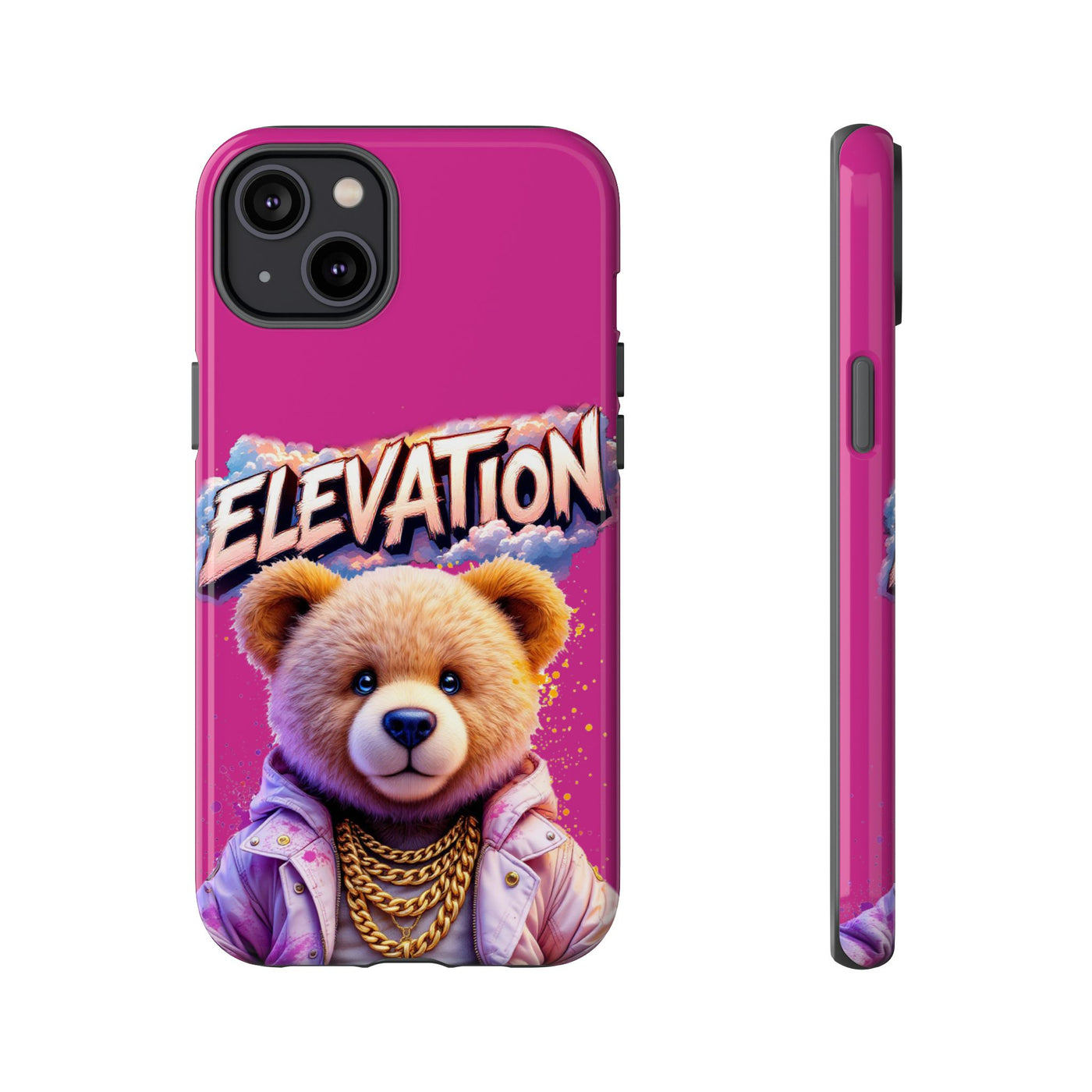 Elevated street drip Bear Pink Phone Case - Tough and Trendy Design