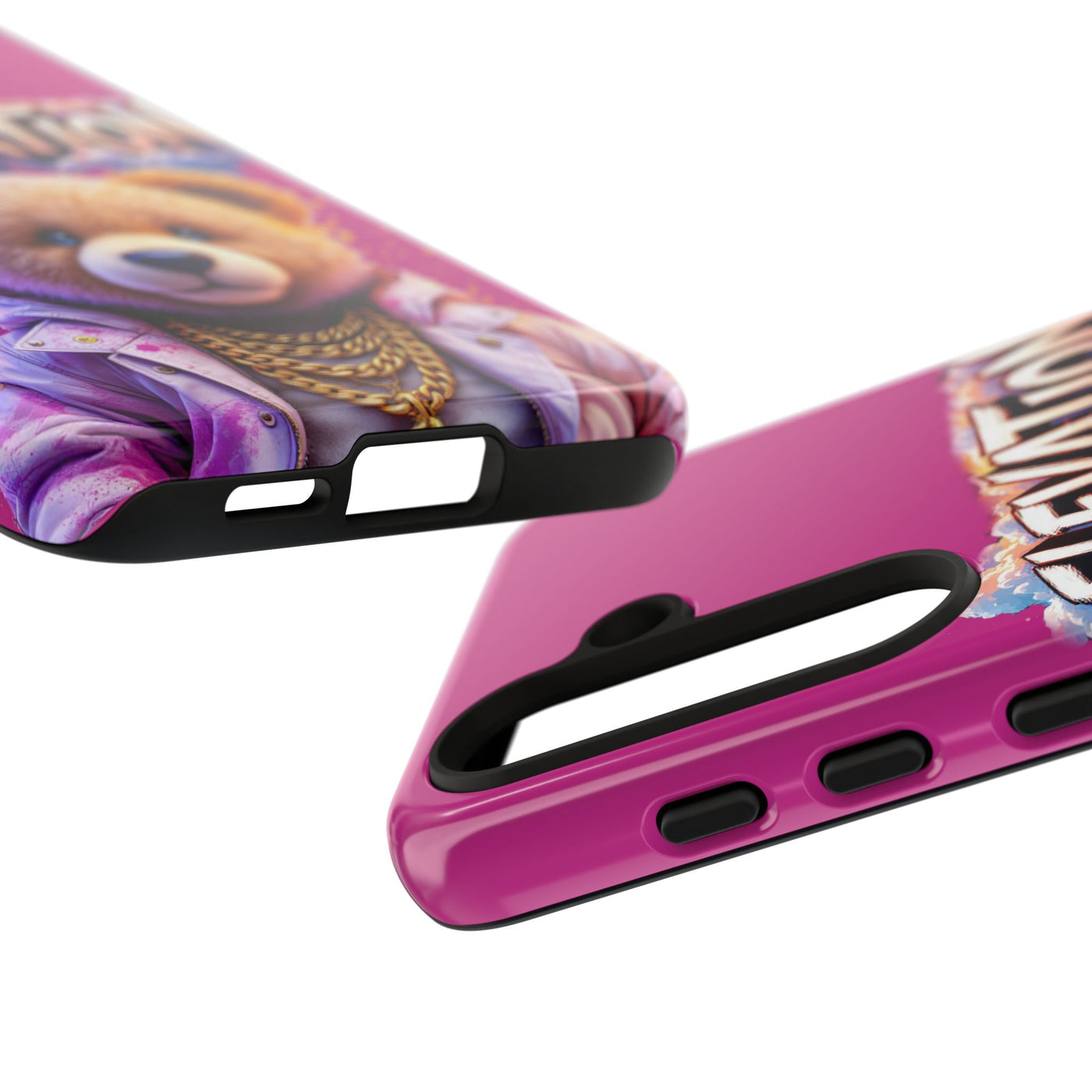 Elevated street drip Bear Pink Phone Case - Tough and Trendy Design