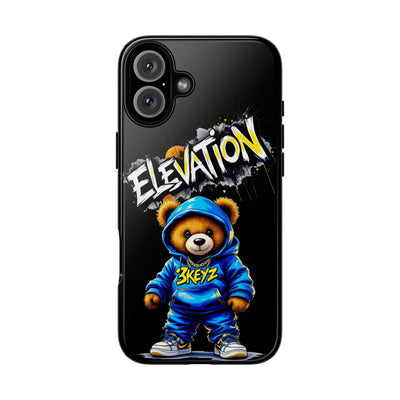 Elevated street drip Bear Black Phone Case - Tough and Trendy Design