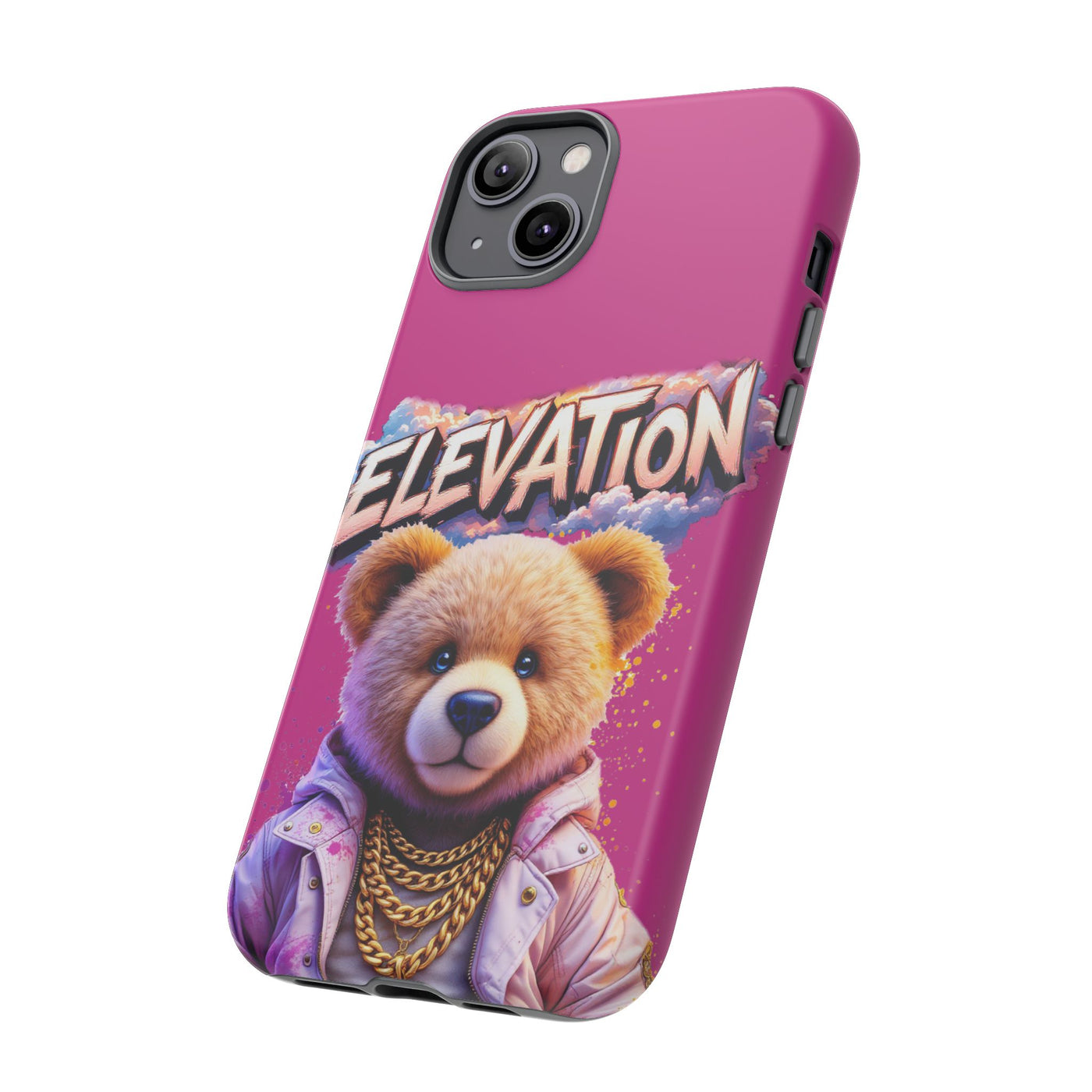 Elevated street drip Bear Pink Phone Case - Tough and Trendy Design