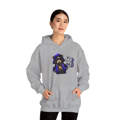 Unisex Hooded Sweatshirt 3keyz OG Teddy Drip Design Blue