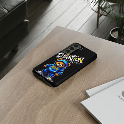 Elevated street drip Bear Black Phone Case - Tough and Trendy Design