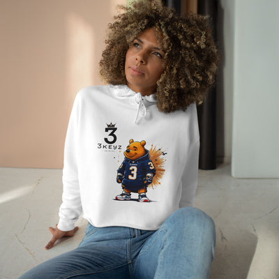 Women's Pooh Bear Crop Hoodie