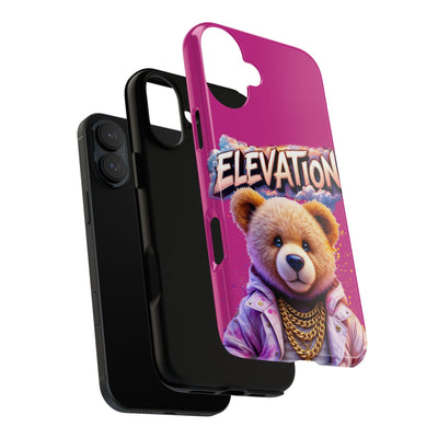Elevated street drip Bear Pink Phone Case - Tough and Trendy Design