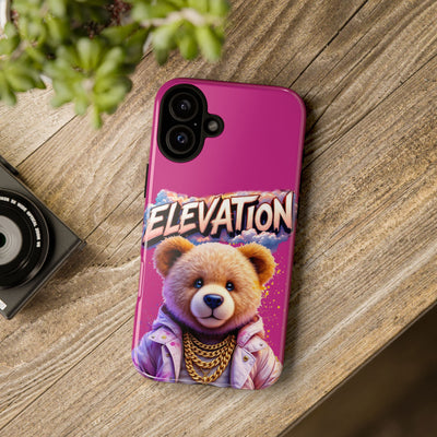 Elevated street drip Bear Pink Phone Case - Tough and Trendy Design
