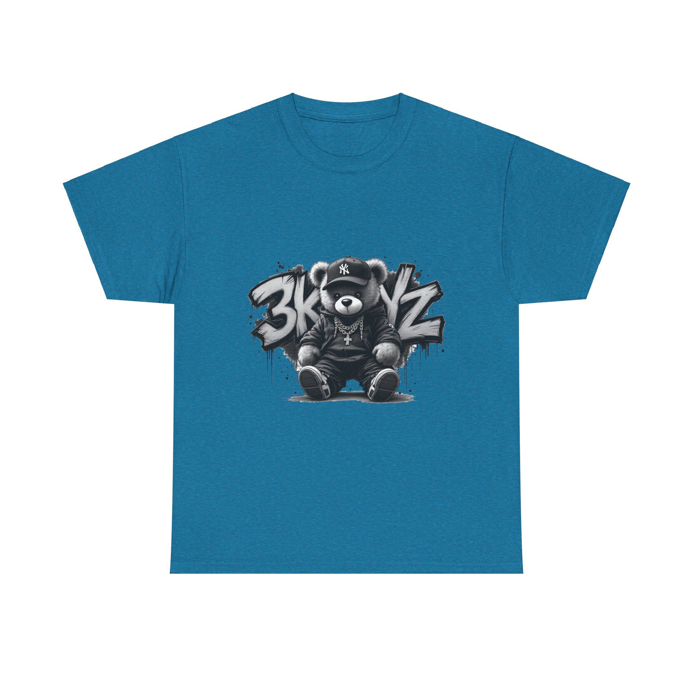 T-Shirt - 3keyz Teddy Drip B/W Unisex Heavy Cotton Tee