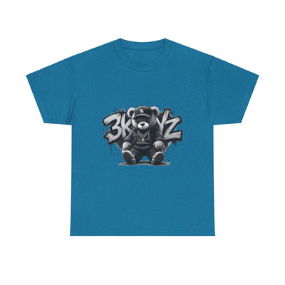 T-Shirt - 3keyz Teddy Drip B/W Unisex Heavy Cotton Tee