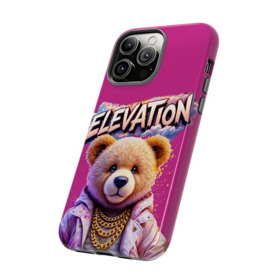 Elevated street drip Bear Pink Phone Case - Tough and Trendy Design