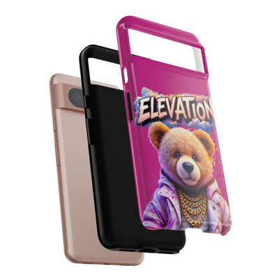 Elevated street drip Bear Pink Phone Case - Tough and Trendy Design