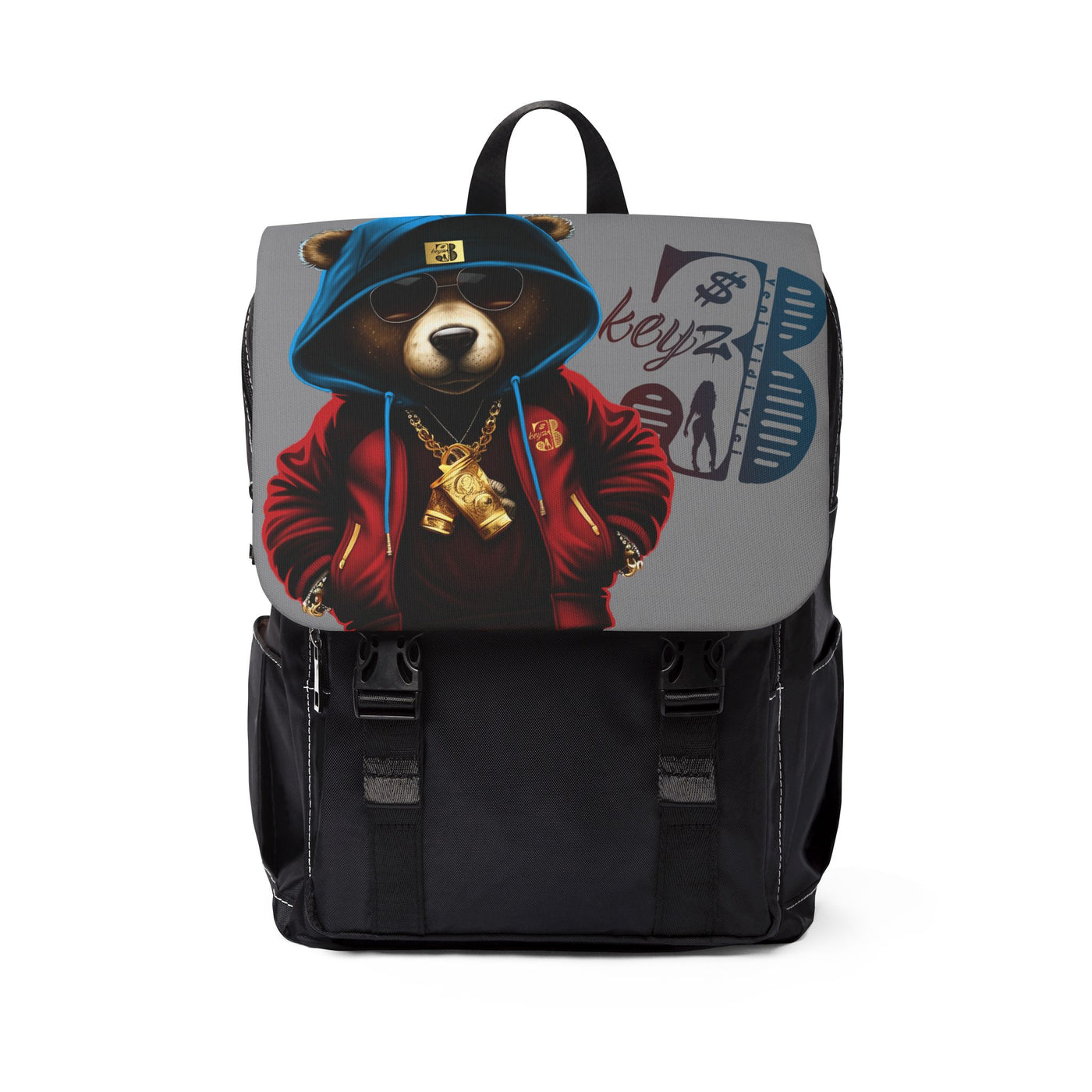 Shoulder Backpack - 3keyz OG Drip RWB Teddy Design