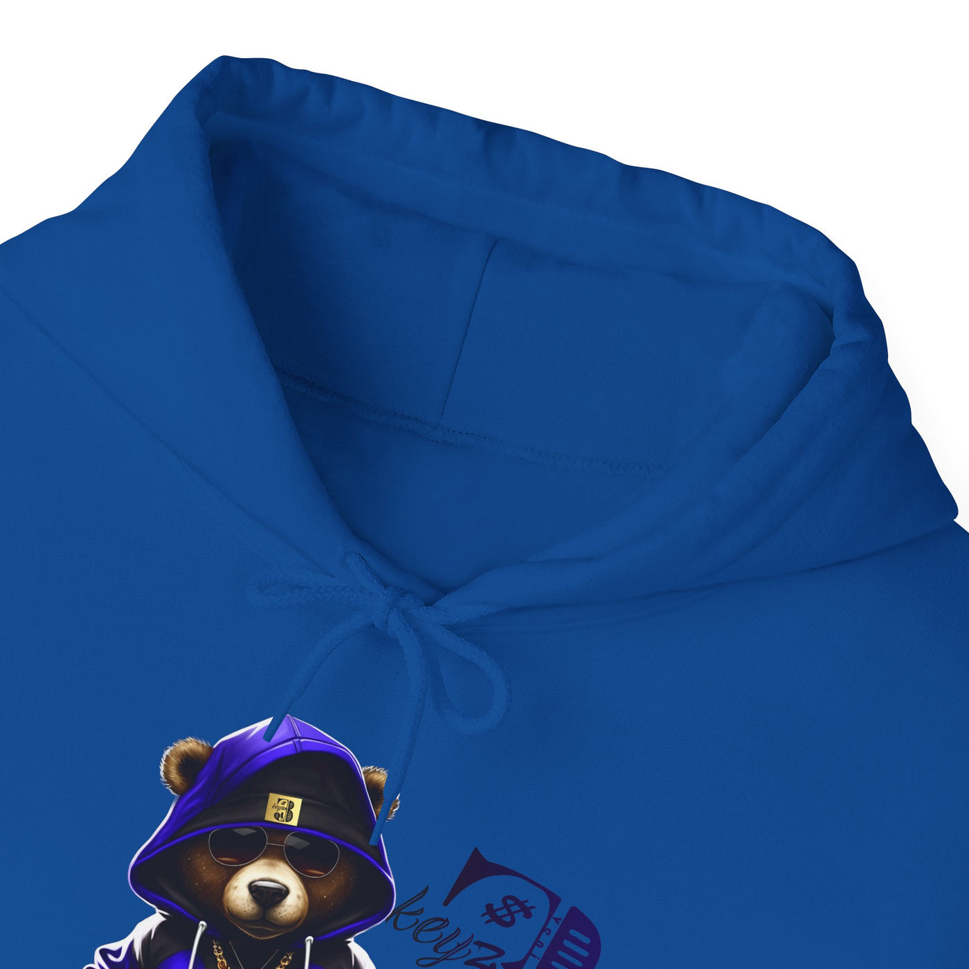 Unisex Hooded Sweatshirt 3keyz OG Teddy Drip Design Blue