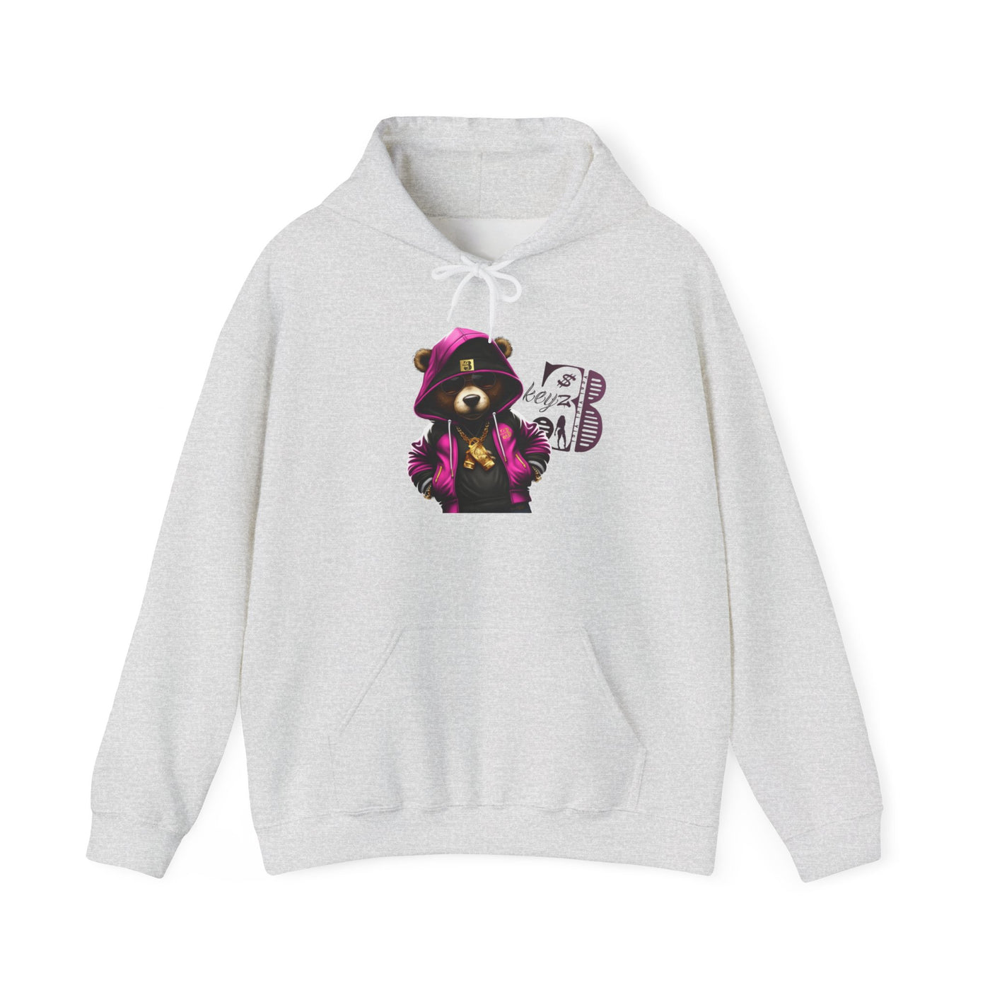 Unisex Hooded Sweatshirt 3keyz OG Teddy Drip Design Pinky