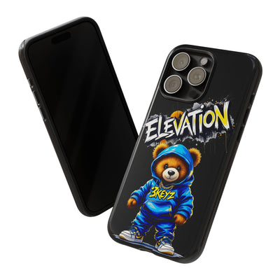 Elevated street drip Bear Black Phone Case - Tough and Trendy Design