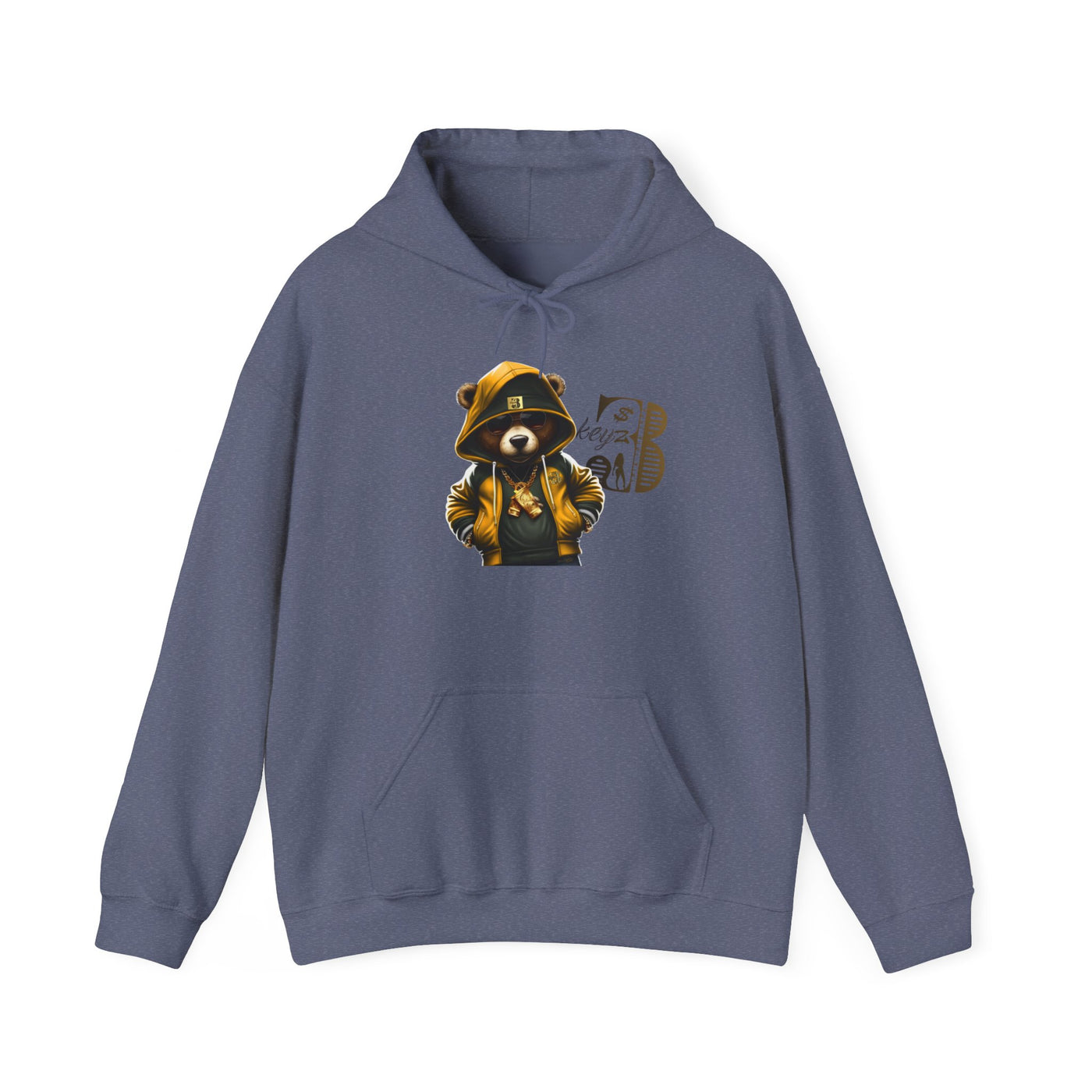 Unisex Hooded Sweatshirt 3keyz OG Teddy Drip Design Gold