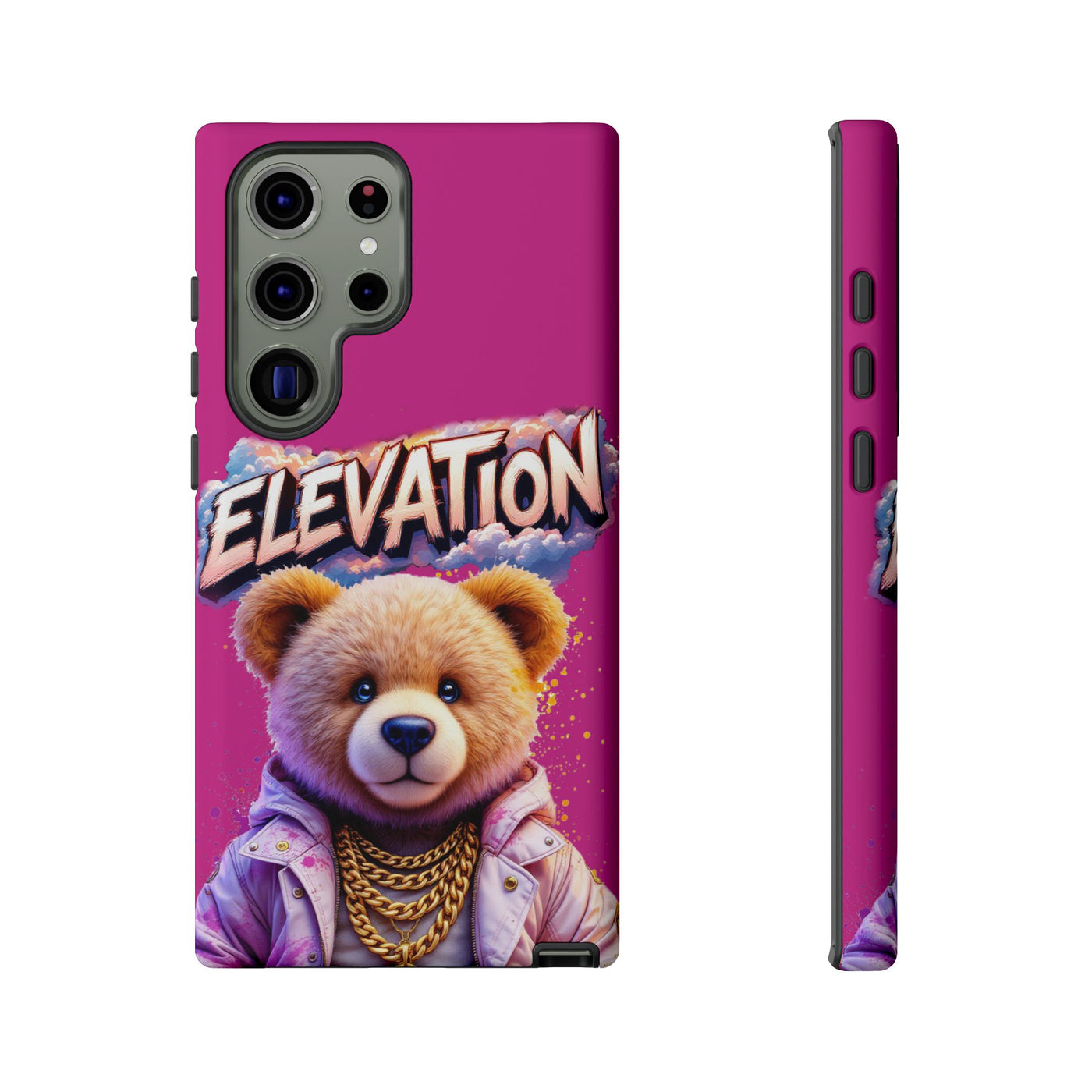 Elevated street drip Bear Pink Phone Case - Tough and Trendy Design