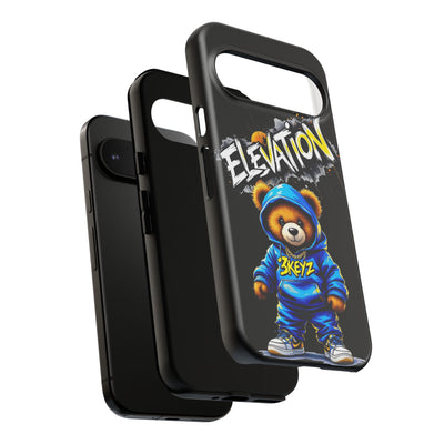 Elevated street drip Bear Black Phone Case - Tough and Trendy Design