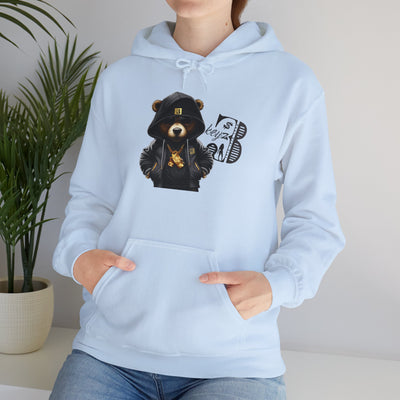 Unisex Hooded Sweatshirt 3keyz OG Teddy Drip Design Grey