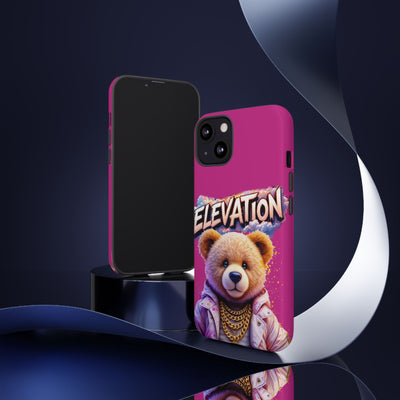 Elevated street drip Bear Pink Phone Case - Tough and Trendy Design