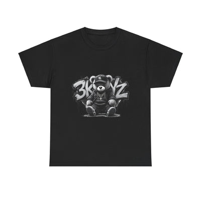 T-Shirt - 3keyz Teddy Drip B/W Unisex Heavy Cotton Tee
