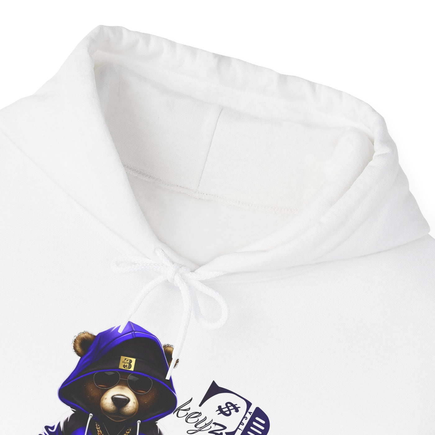 Unisex Hooded Sweatshirt 3keyz OG Teddy Drip Design Blue