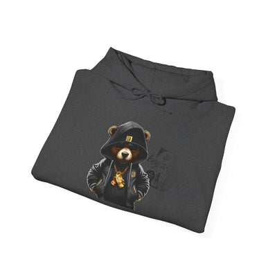 Unisex Hooded Sweatshirt 3keyz OG Teddy Drip Design Grey