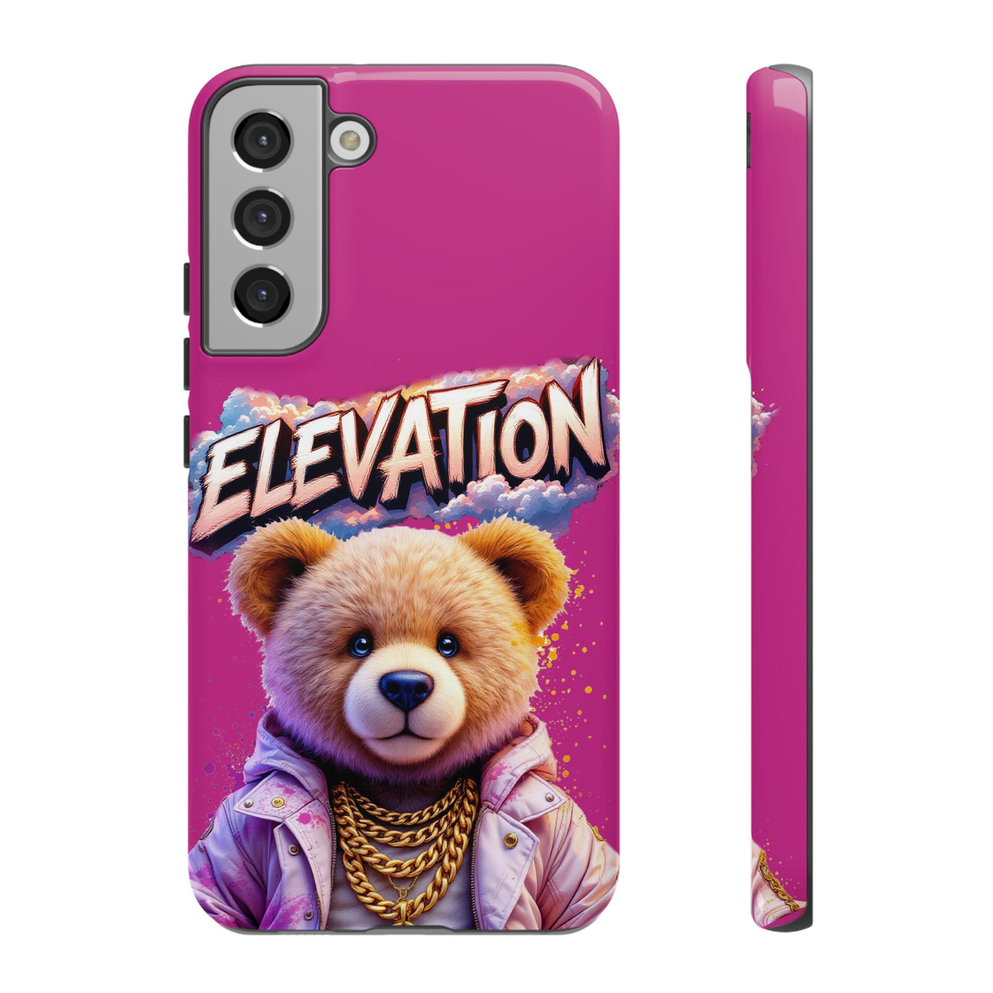 Elevated street drip Bear Pink Phone Case - Tough and Trendy Design