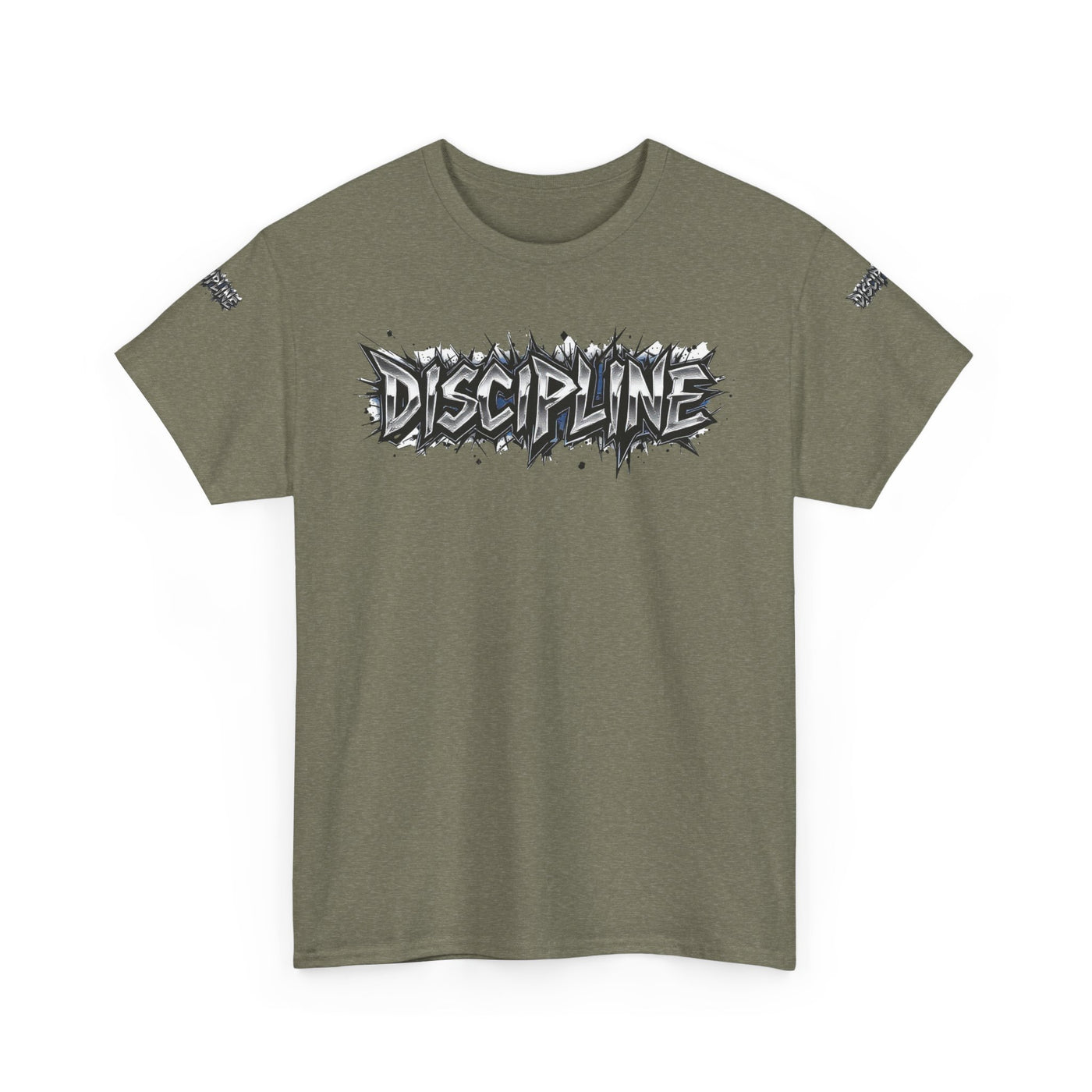 T-Shirt Discipline Cut Drip Design Heavy Cotton Unisex Tee
