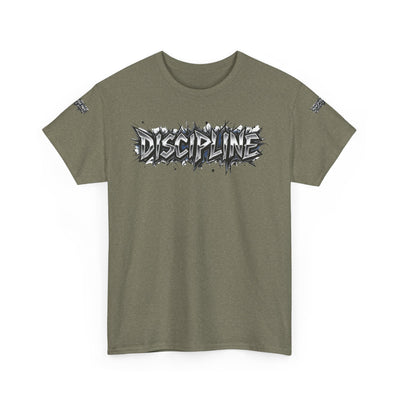 T-Shirt Discipline Cut Drip Design Heavy Cotton Unisex Tee