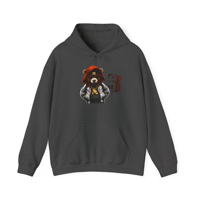 Unisex Hooded Sweatshirt 3keyz OG Teddy Drip Design Orange/White