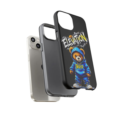 Elevated street drip Bear Black Phone Case - Tough and Trendy Design