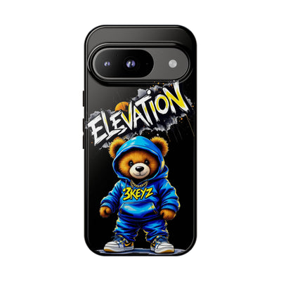 Elevated street drip Bear Black Phone Case - Tough and Trendy Design