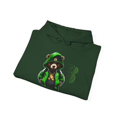 Unisex Hooded Sweatshirt 3keyz OG Teddy Drip Design Lime