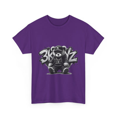 T-Shirt - 3keyz Teddy Drip B/W Unisex Heavy Cotton Tee