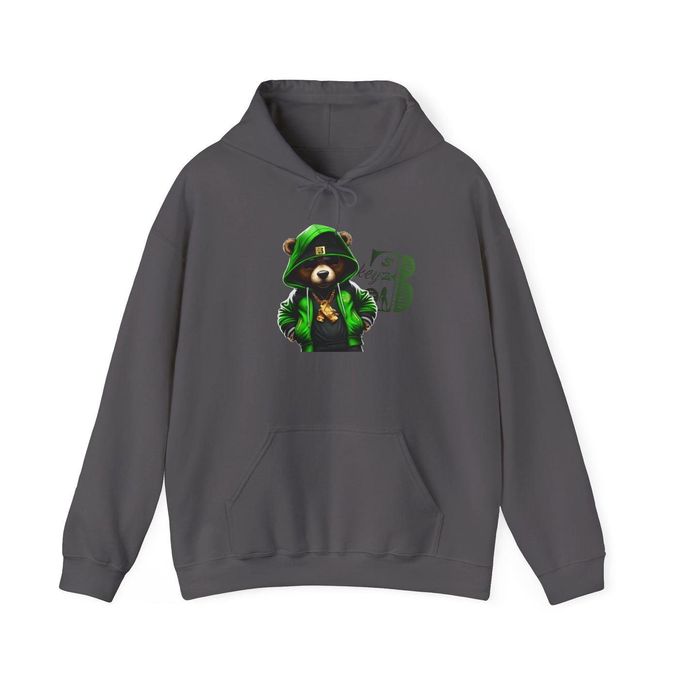 Unisex Hooded Sweatshirt 3keyz OG Teddy Drip Design Lime