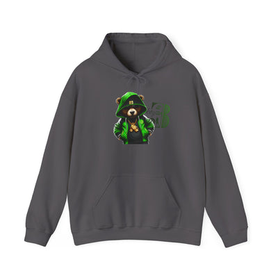 Unisex Hooded Sweatshirt 3keyz OG Teddy Drip Design Lime