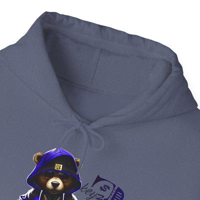 Unisex Hooded Sweatshirt 3keyz OG Teddy Drip Design Blue