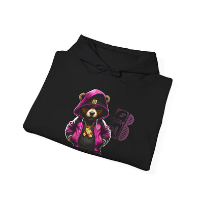 Unisex Hooded Sweatshirt 3keyz OG Teddy Drip Design Pinky